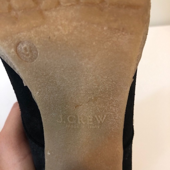 J.Crew Black Suede Macalister Lace-up Boots/Bootie - Picture 8 of 9